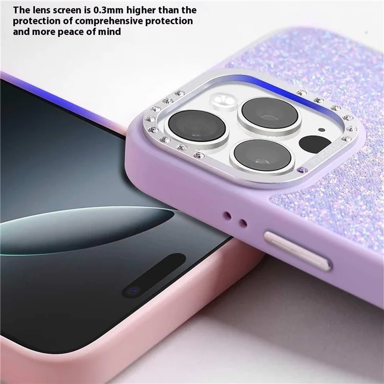 JAUCASE For iPhone 15 Pro Max Case Compatible with MagSafe Textured PU + TPU + PC Phone Back Cover - Pink