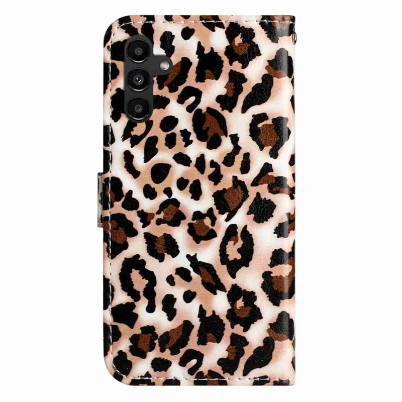 For Samsung Galaxy A17 5G / A17 4G / A26 5G Printed Pattern PU Leather Phone Cover Wallet Case with Stand - Leopard Print