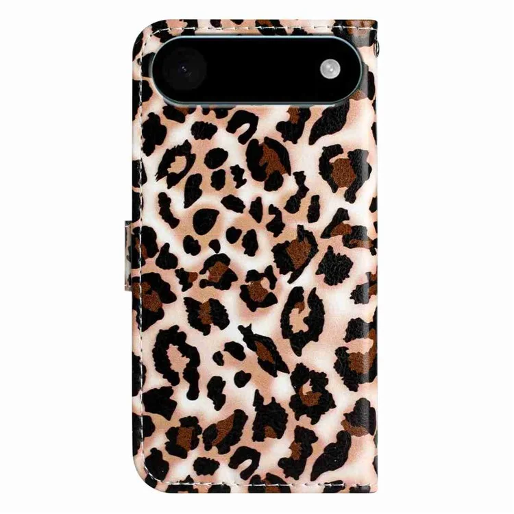 Étui portefeuille à motif imprimé pour iPhone 17 en cuir - Imprimé léopard