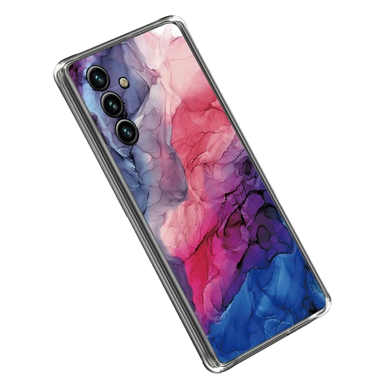 Capa de Telemóvel com Estampa de Mármore Abstrato para Samsung Galaxy A14 5G / A14 4G, Capa Protetora TPU IMD à Prova de Arranhões, Estilo I