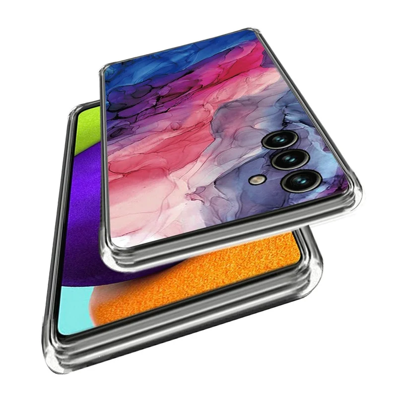 Capa de Telemóvel com Estampa de Mármore Abstrato para Samsung Galaxy A14 5G / A14 4G, Capa Protetora TPU IMD à Prova de Arranhões, Estilo I