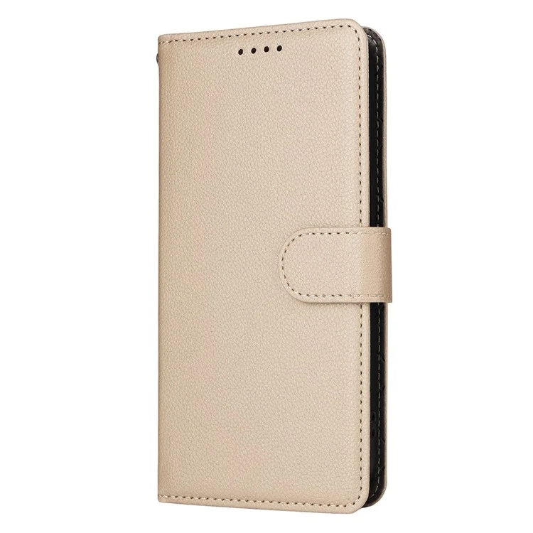 For Samsung Galaxy S25 Edge Case RFID Blocking 3 Card Slots PU Leather Phone Cover - Beige