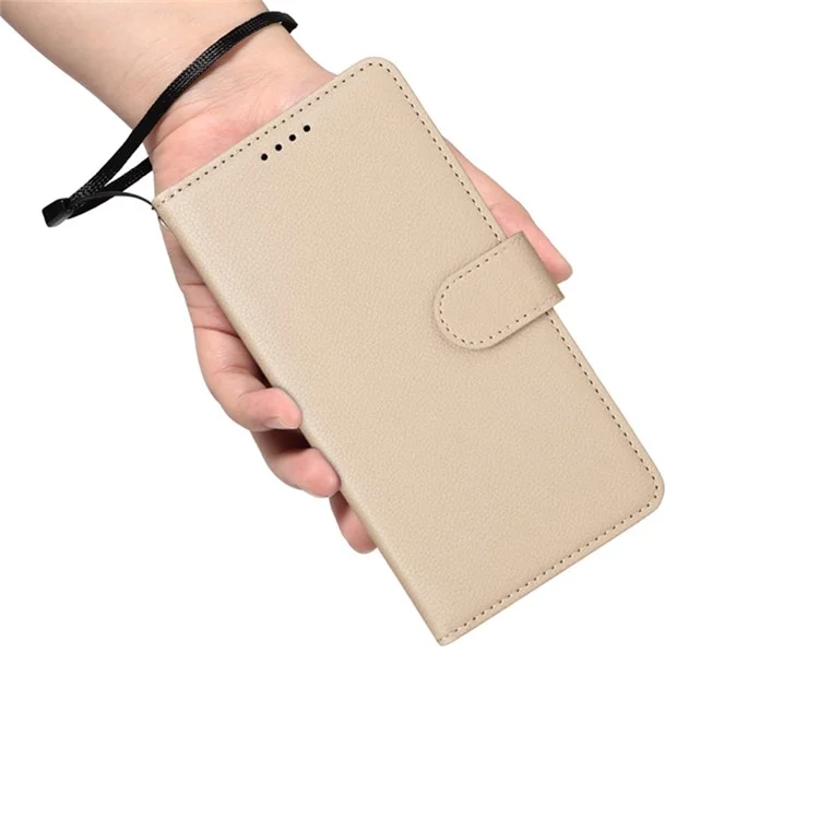 For Samsung Galaxy S25 Edge Case RFID Blocking 3 Card Slots PU Leather Phone Cover - Beige