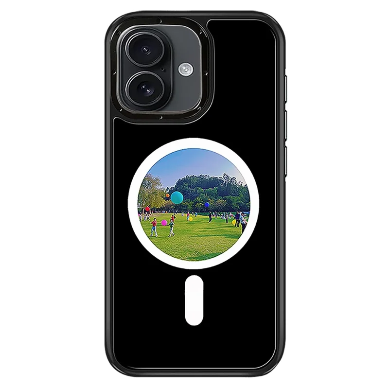 For iPhone 16 E-Ink Phone Case Compatible with MagSafe NFC 6-Color TPU + PC Back Cover