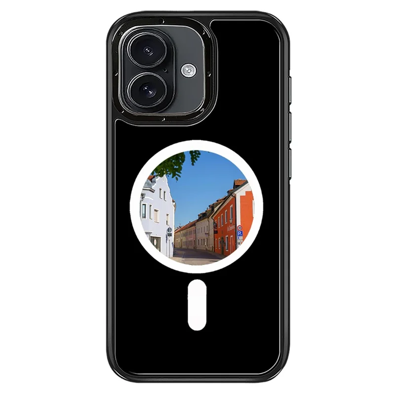 For iPhone 16 E-Ink Phone Case Compatible with MagSafe NFC 6-Color TPU + PC Back Cover