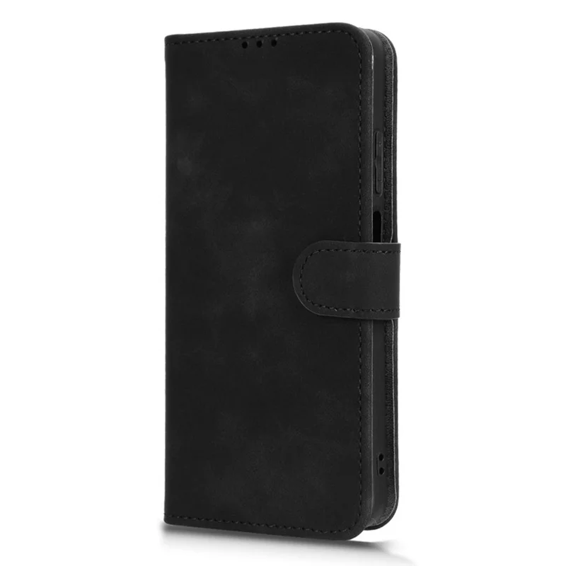 Pour Oppo A5 5G Étui en Cuir Effet Peau Antichoc Portefeuille Housse de Téléphone Rabattable - Noir