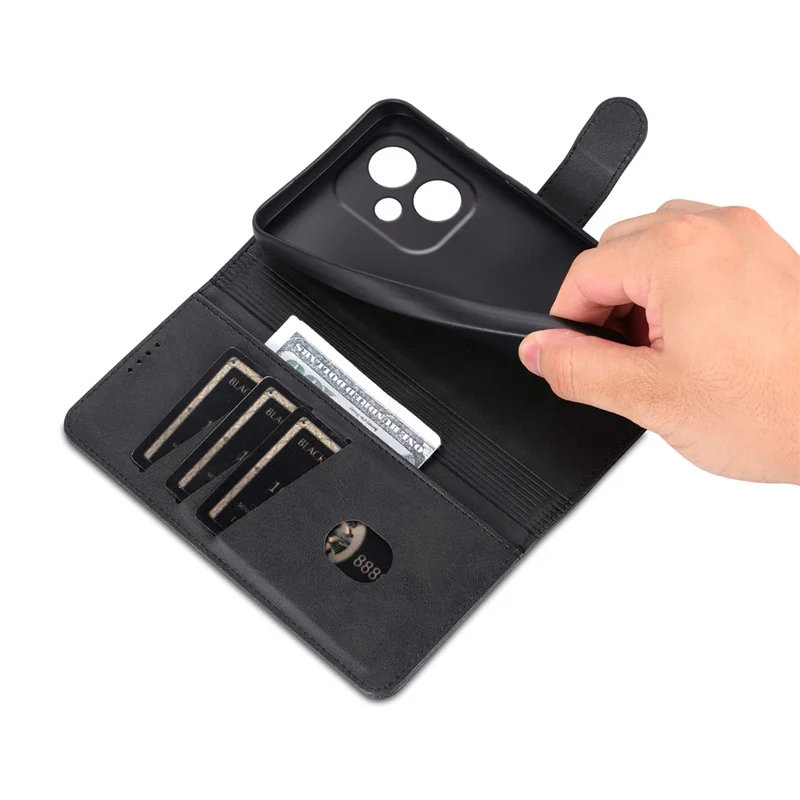 AZNS Pour Honor 400 5G (Global) Étui en cuir PU Portefeuille pour téléphone - Noir