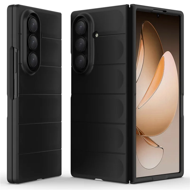 Чехол для Samsung Galaxy Z Fold7 5G с защитой от падений, мягкий TPU, прочный чехол для смартфона - Черный