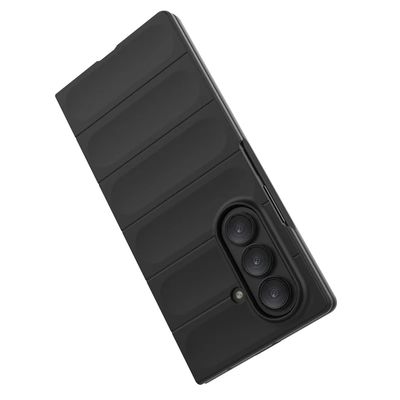 Чехол для Samsung Galaxy Z Fold7 5G с защитой от падений, мягкий TPU, прочный чехол для смартфона - Черный