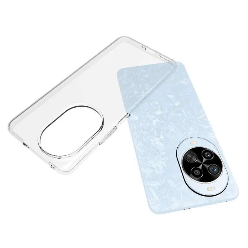 Capa traseira de telefone TPU transparente resistente à marca d'água para Huawei nova 14 Pro 5G