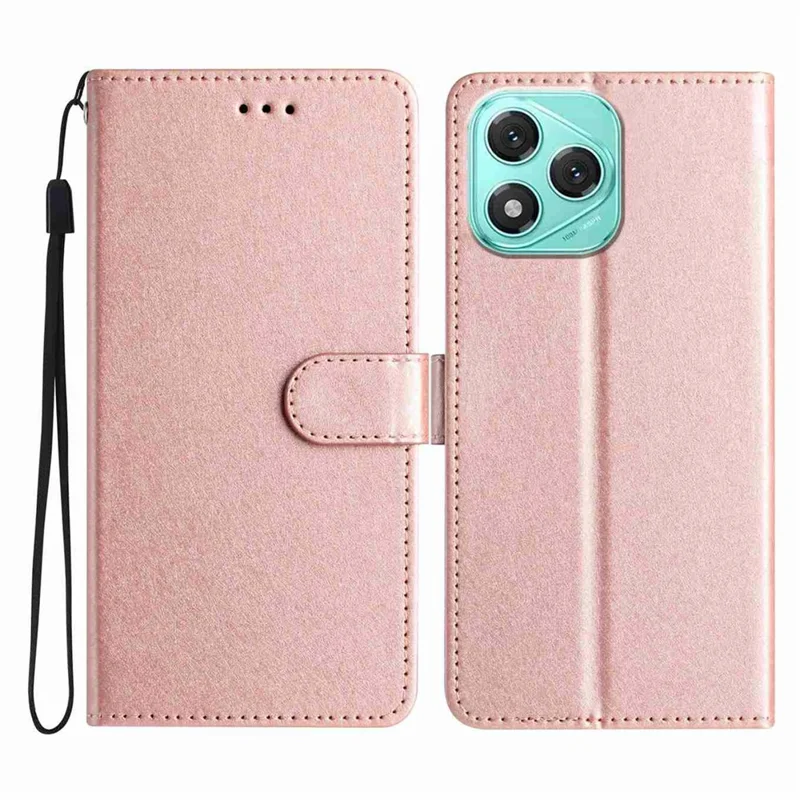 Étui portefeuille For Honor 400 Lite en cuir avec fermeture magnétique - Or rose