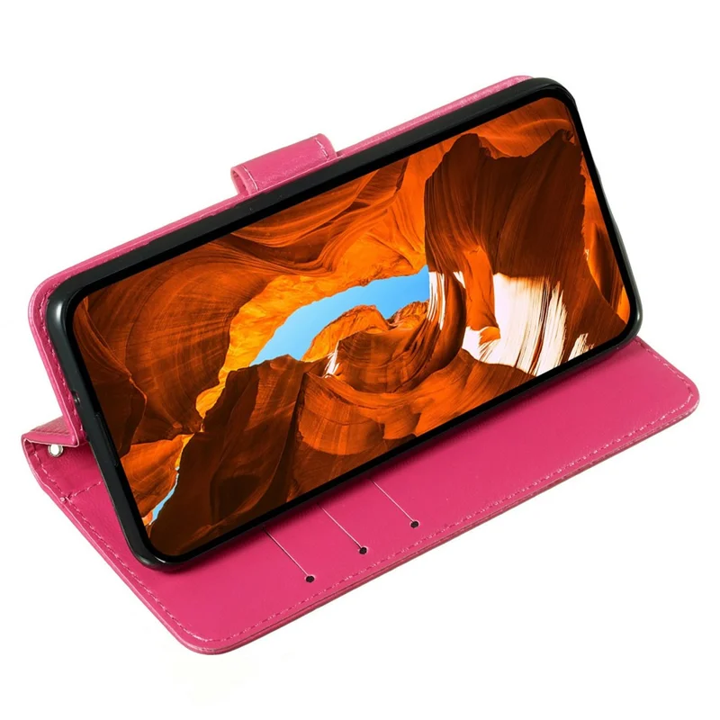 For iPhone Air Case PU Leather Flip Phone Cover Wallet Card Slot Holder - Rose