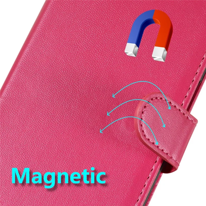 For iPhone Air Case PU Leather Flip Phone Cover Wallet Card Slot Holder - Rose