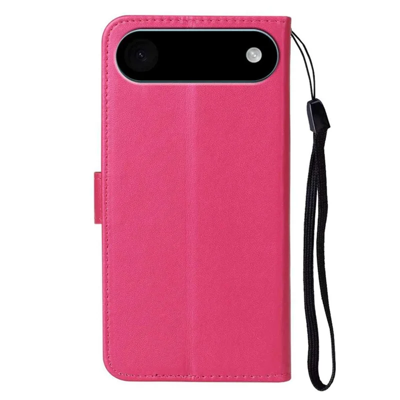 For iPhone Air Case PU Leather Flip Phone Cover Wallet Card Slot Holder - Rose
