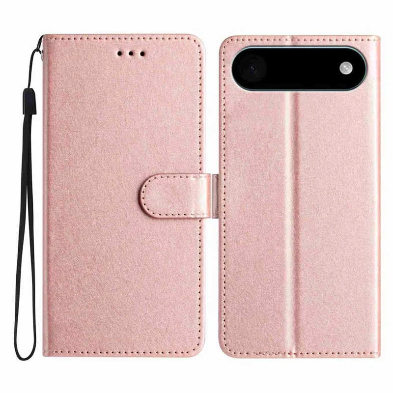Per iPhone 17 Custodia Portafoglio in Pelle con Chiusura Magnetica - Oro Rosa