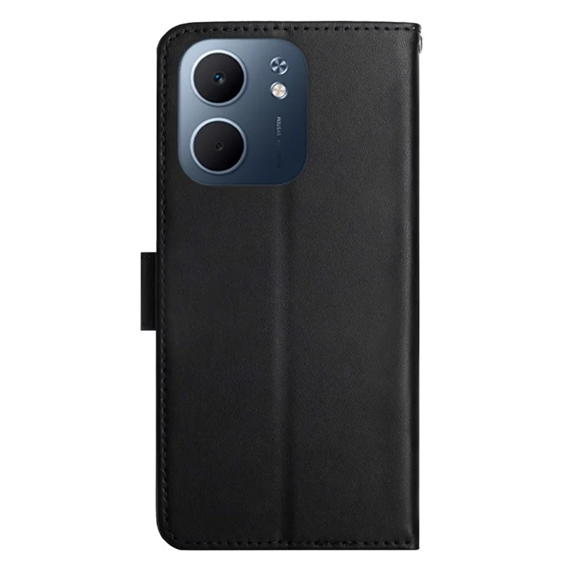 Capa para Oppo A5x 5G / 4G em Couro Genuíno de Vaca - Textura Nappa - Preto