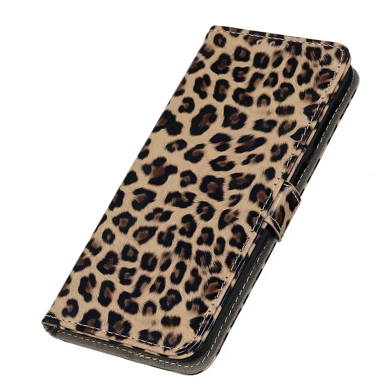 For Samsung Galaxy A14 5G / A14 4G Leopard Pattern Flip Cover PU Leather Wallet Stand Magnetic Protective Phone Case