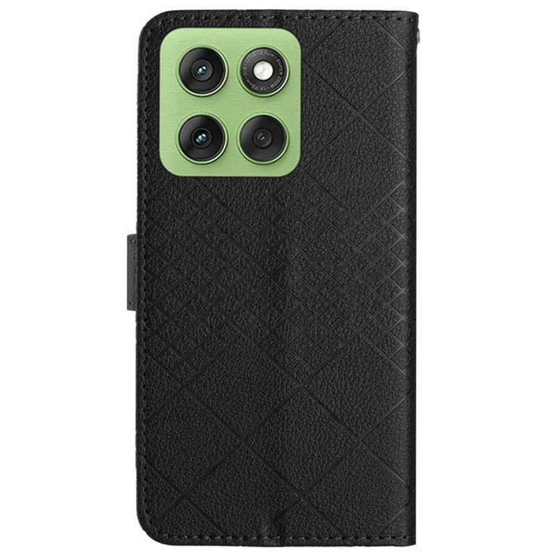 Per Motorola Edge 60 Pro 5G Custodia Portafoglio Stampa in Pelle PU Flip Folio Cover - Nero