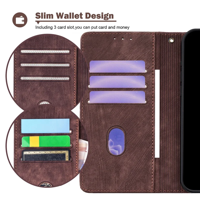 For Xiaomi 14 Ultra Case RFID Blocking Color Splicing PU Leather Wallet Phone Cover - Brown