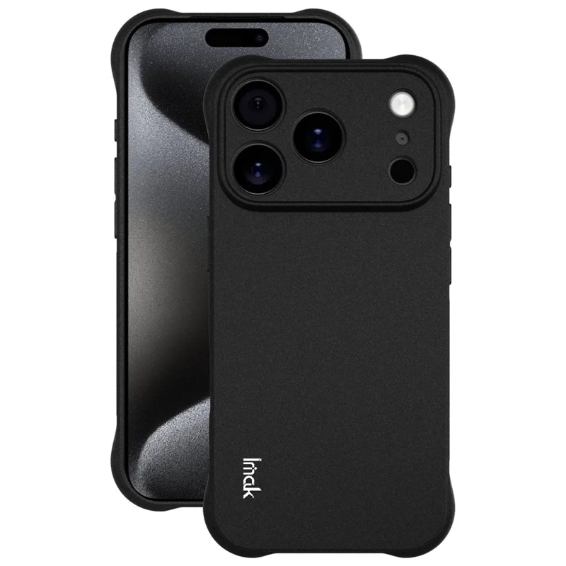 Funda IMAK para iPhone 17 Pro de TPU con Protección Antichoque por Airbag - Negro Mate