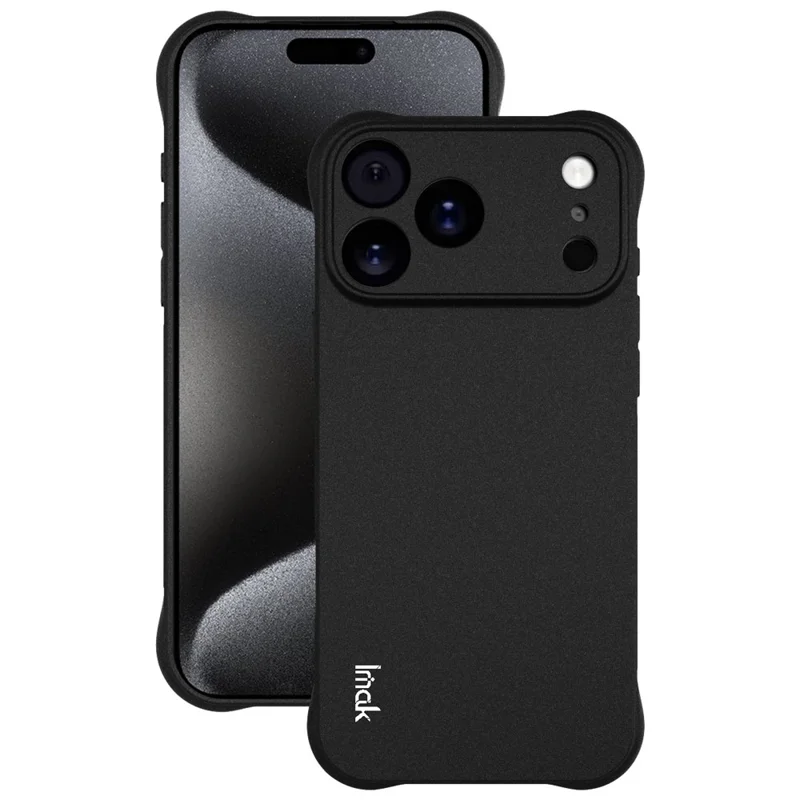 IMAK For iPhone 17 Pro Max Case TPU Phone Cover Airbag Shockproof Protection - Matte Black