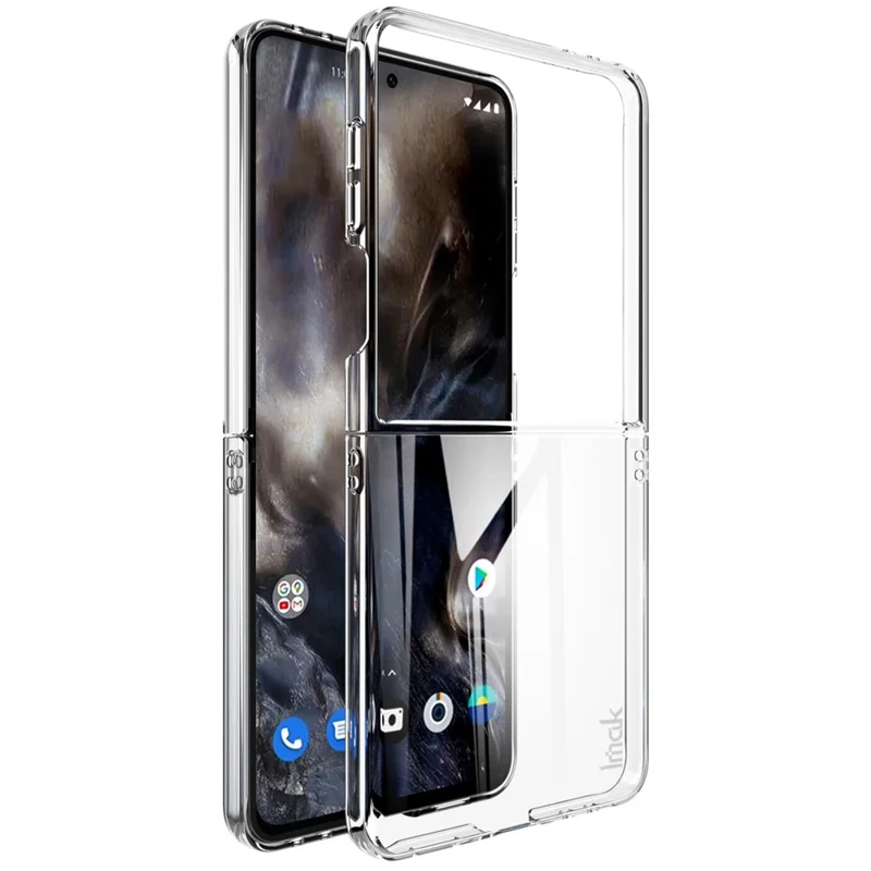 Étui Cristal IMAK II Pro pour Samsung Galaxy Z Flip7 5G Coque Transparente en PC pour Téléphone (Couvercle Supérieur + Couvercle Inférieur)