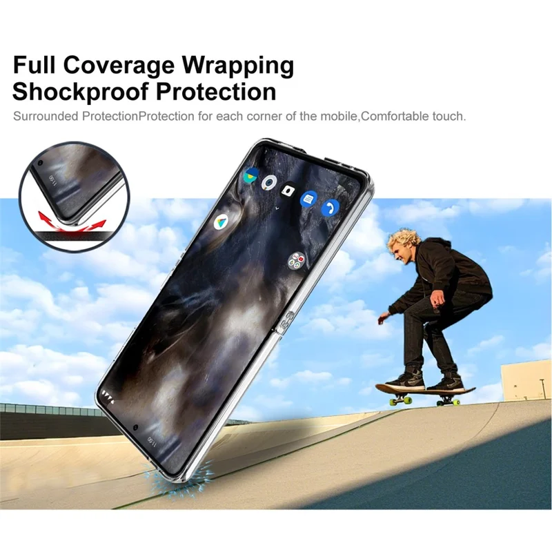 Étui Cristal IMAK II Pro pour Samsung Galaxy Z Flip7 5G Coque Transparente en PC pour Téléphone (Couvercle Supérieur + Couvercle Inférieur)