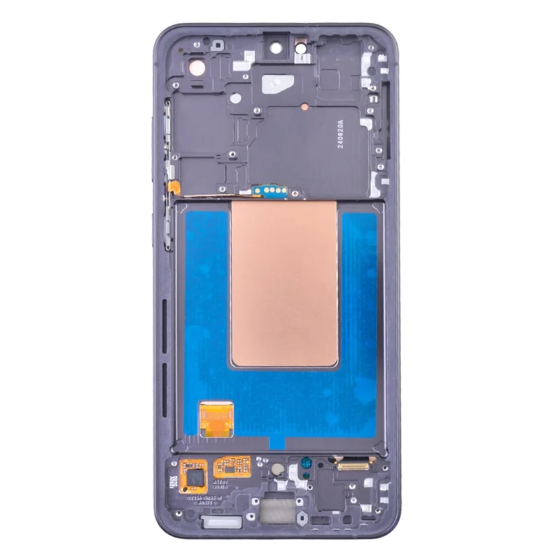 Für Samsung Galaxy S24 FE S721B OEM-Qualitäts-AMOLED-Bildschirm und Digitizer-Einheit + Rahmen (Ohne Logo) - Schwarz