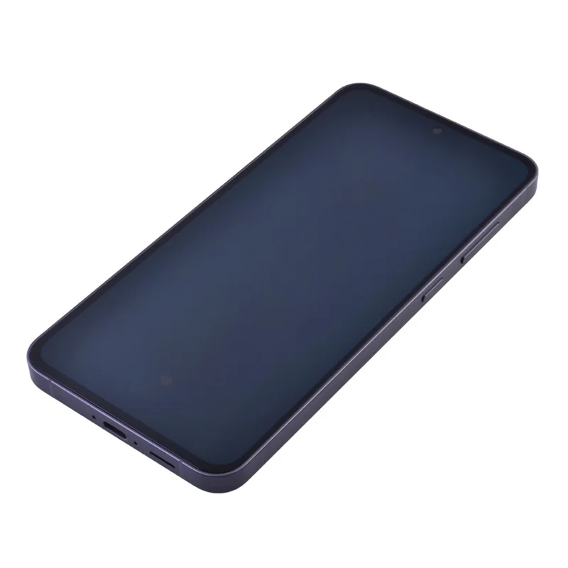 Für Samsung Galaxy S24 FE S721B OEM-Qualitäts-AMOLED-Bildschirm und Digitizer-Einheit + Rahmen (Ohne Logo) - Schwarz