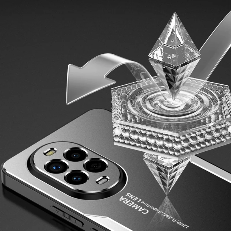 For Huawei nova 14 Pro 5G Phone Case Aluminium Alloy TPU PC Back Cover - Gold