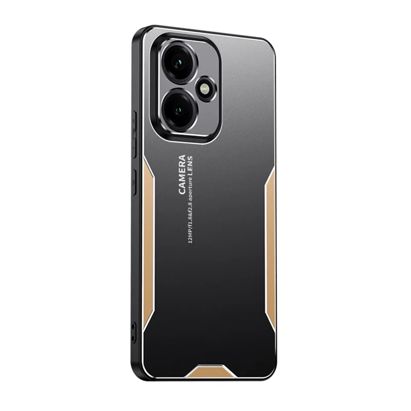 For Honor 400 5G (Global) Handyhülle aus Aluminium-Legierung TPU PC Rückseite - Gold