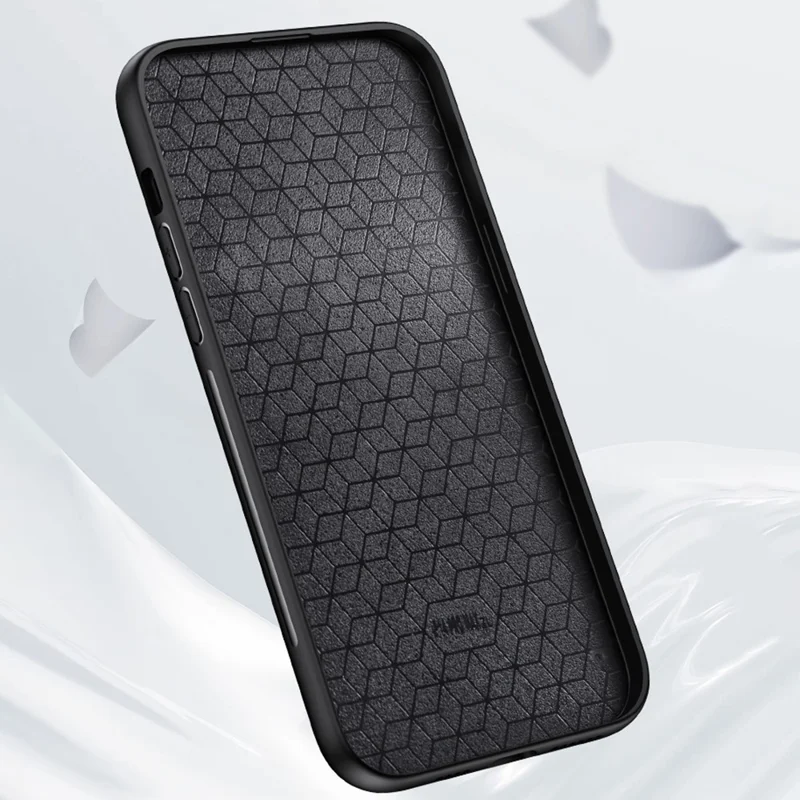 Custodia Power 5G For Honor Trama in tessuto a motivo cervo PU + PC + TPU - Nera