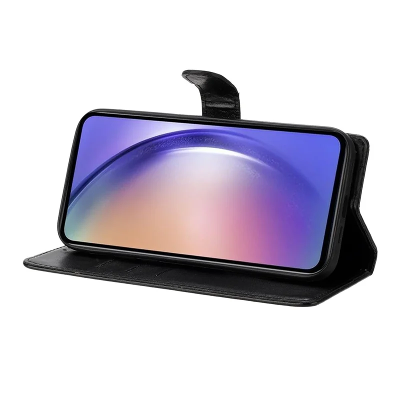 Pour Xiaomi Redmi A5 4G (171,7 mm) Étui portefeuille pour téléphone Motif floral papillon Housse à rabat en cuir avec sangle - Noir