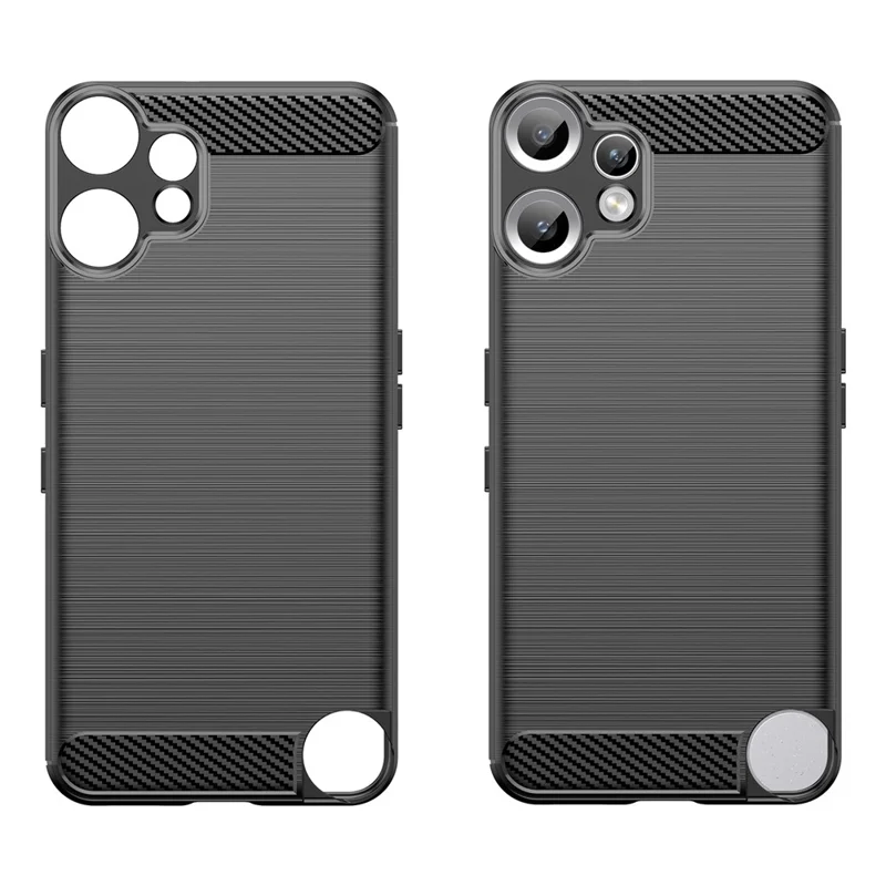 For Nothing CMF Phone 2 Pro Case Protective Phone Cover Carbon Fiber Texture Brushed - Black