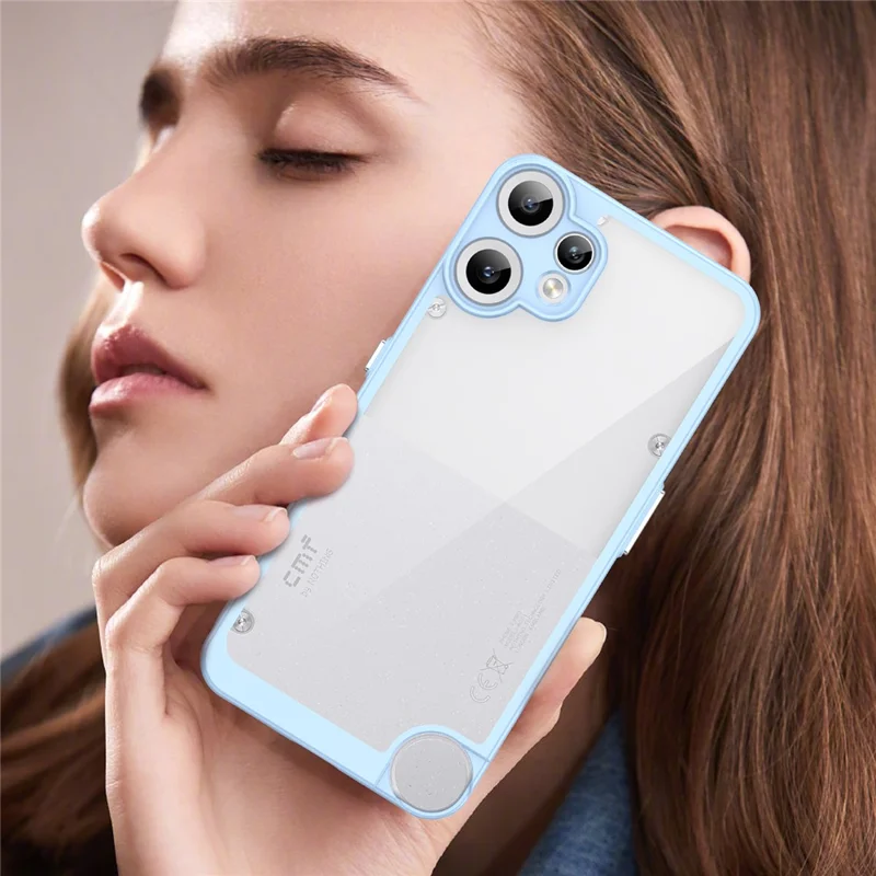 For Nothing CMF Phone 2 Pro Case TPU + Acrylic Protective Clear Phone Cover - Blue