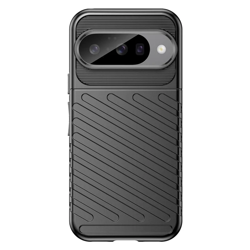 For Google Pixel 10 / 10 Pro Case Twill Texture TPU Shockproof Protective Phone Cover - Black