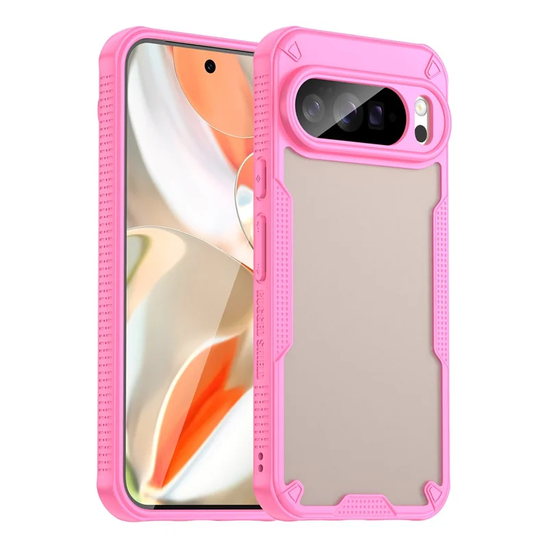 For Google Pixel 10 Pro XL Case Hybrid Frosted Phone Back Cover - Pink