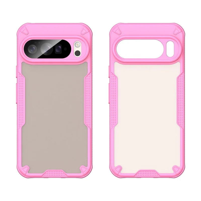 For Google Pixel 10 Pro XL Case Hybrid Frosted Phone Back Cover - Pink