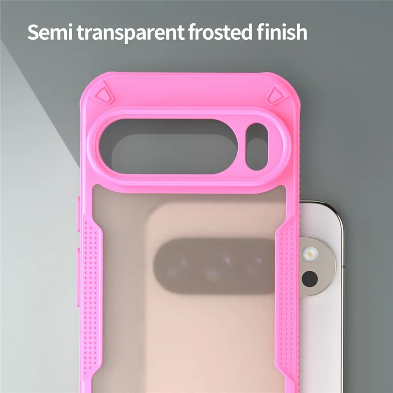 For Google Pixel 10 Pro XL Case Hybrid Frosted Phone Back Cover - Pink
