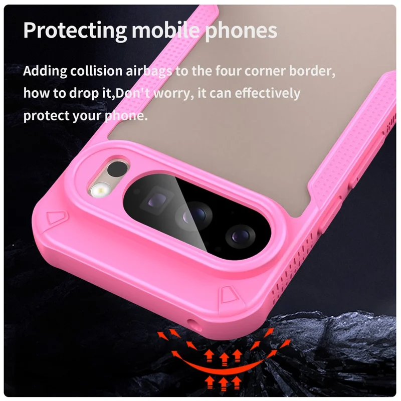 Cover Ibrida Smerigliata per Google Pixel 10 / 10 Pro - Rosa