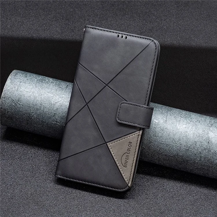 BINFEN COLOR for Samsung Galaxy A14 5G / A14 4G Wallet Case Magnetic Clasp Leather Phone Stand Cover - Black