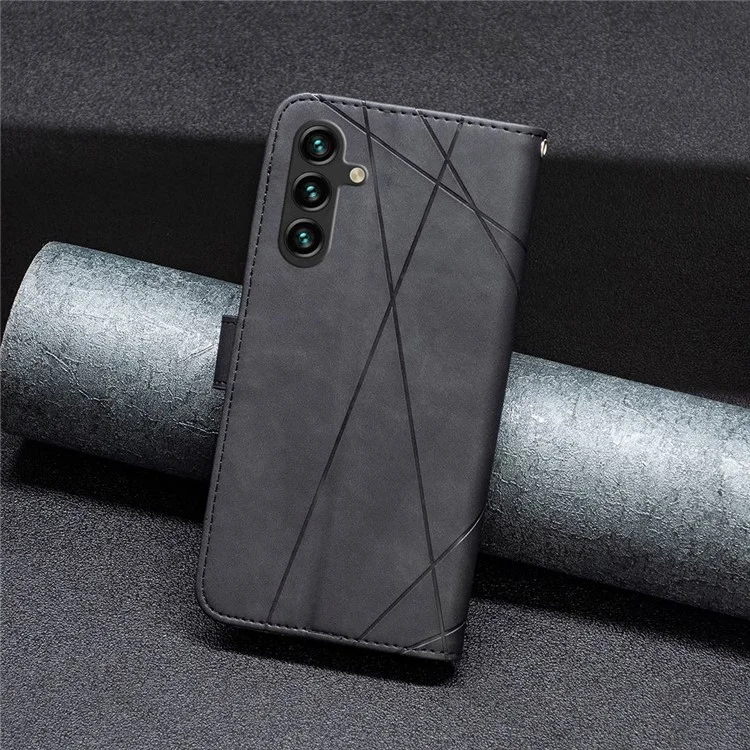 BINFEN COLOR for Samsung Galaxy A14 5G / A14 4G Wallet Case Magnetic Clasp Leather Phone Stand Cover - Black