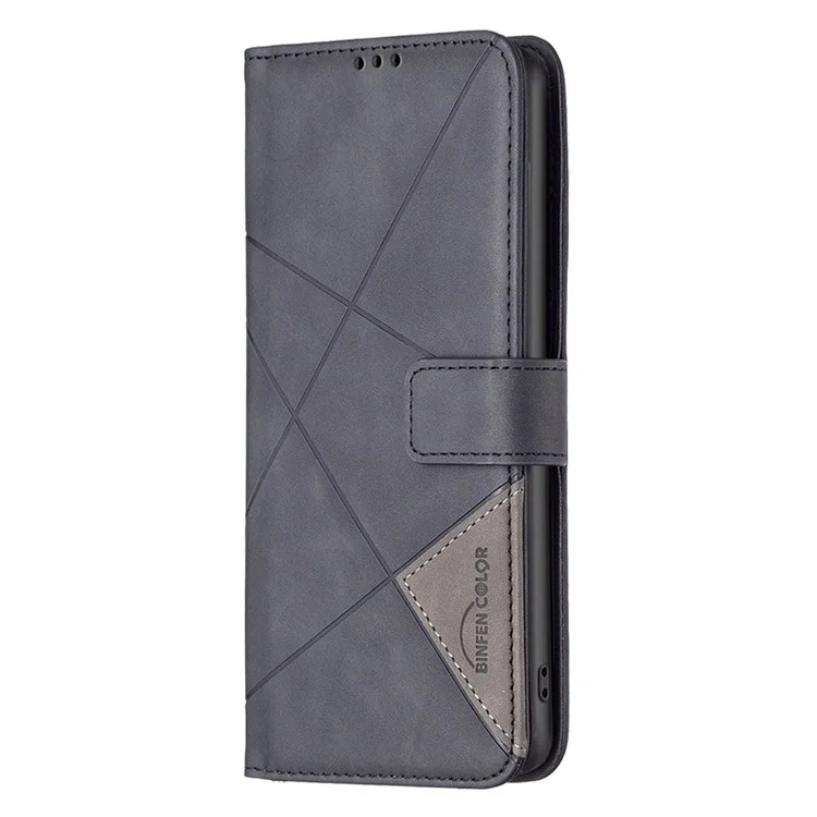 BINFEN COLOR for Samsung Galaxy A14 5G / A14 4G Wallet Case Magnetic Clasp Leather Phone Stand Cover - Black