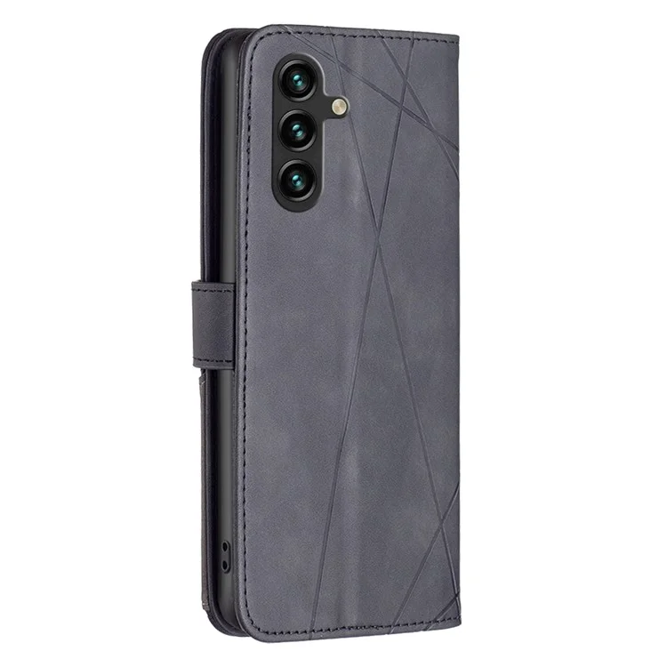 BINFEN COLOR for Samsung Galaxy A14 5G / A14 4G Wallet Case Magnetic Clasp Leather Phone Stand Cover - Black