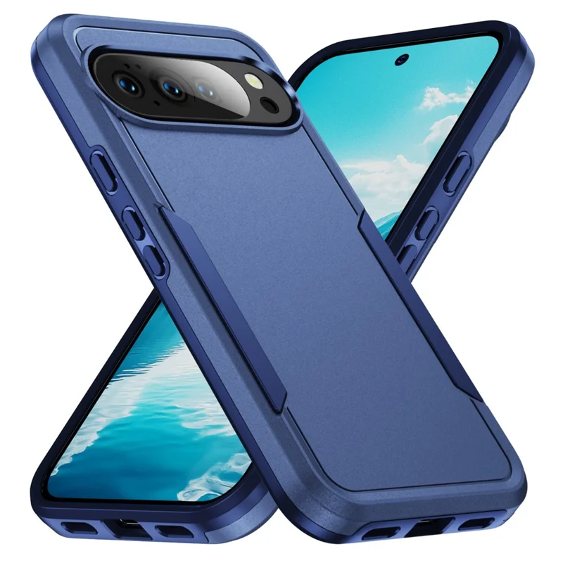 For Google Pixel 10 / 10 Pro Case PC + TPU Military Grade Drop Protective Phone Cover - Blue