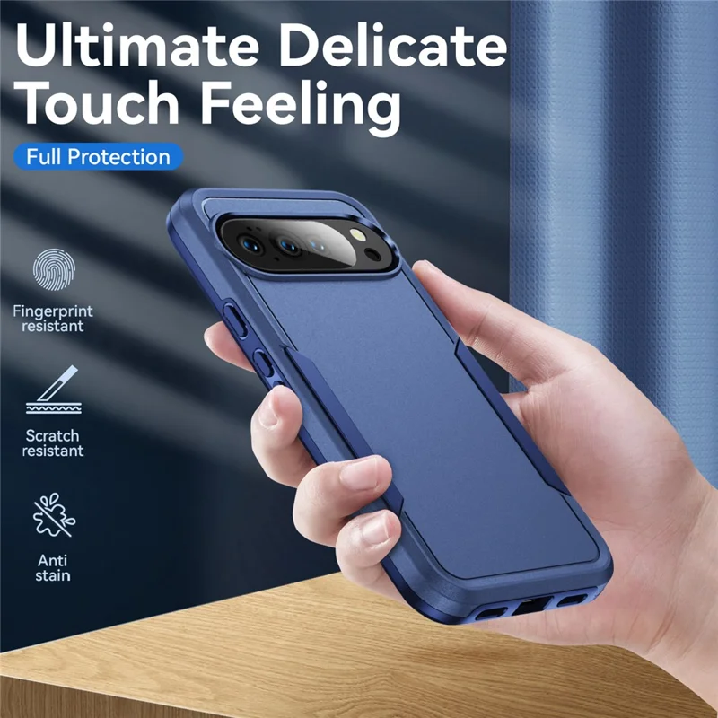 For Google Pixel 10 / 10 Pro Case PC + TPU Military Grade Drop Protective Phone Cover - Blue