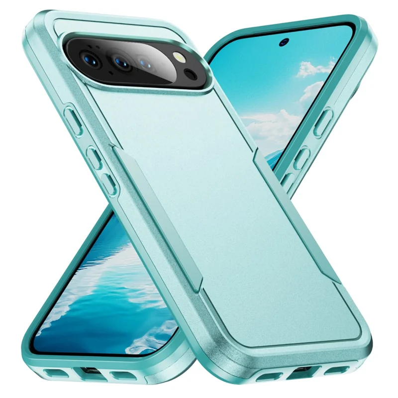 For Google Pixel 10 Pro XL Case PC + TPU Military Grade Drop Protective Phone Cover - Green