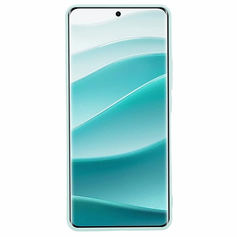 Compra em Atacado para Xiaomi Redmi Note 14 Pro 5G / Poco X7 5G Capa com Recortes Precisos e Borda Reta em TPU - Azul Bebê