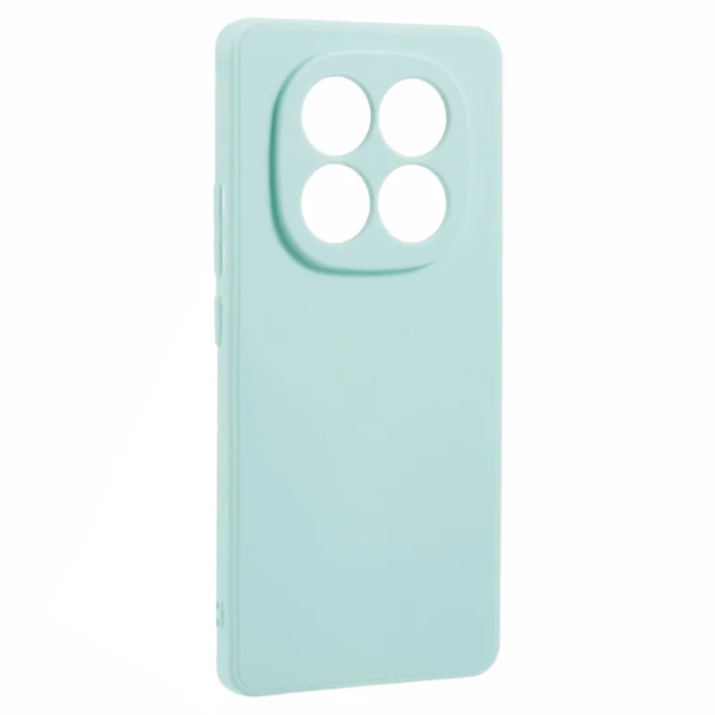 Compra em Atacado para Xiaomi Redmi Note 14 Pro 5G / Poco X7 5G Capa com Recortes Precisos e Borda Reta em TPU - Azul Bebê