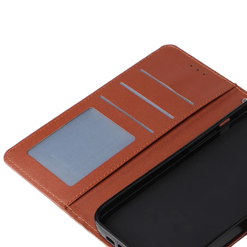Phone Case For Oppo A5 Pro 5G (Global) / 4G (Global) / A5 Energy 5G (China) , Wallet Stand View PU Leather Cover with Wrist Strap - Brown